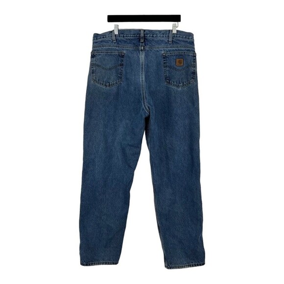 Carhartt B 172 DST Relaxed Fit Mens Size 40 X 34 Flannel Lined Jeans - Picture 3 of 5